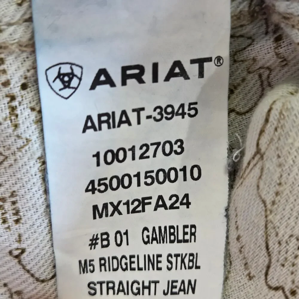 ARIAT M5 Straight leg straight fit jeans mens size 30X30